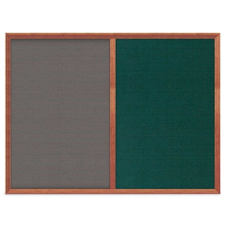 United Visual Products Slim Style Indoor Enclosed Corkboard, 12 UV500SC-BLACK-COBACC